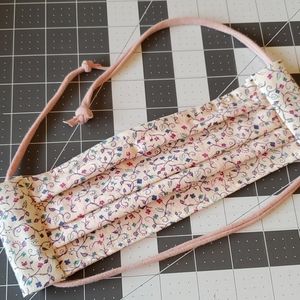 Hand Crafted Cotton Drawstring Face Mask